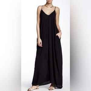 Lovestitch Gauze Maxi Dress Black